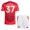 Manchester United Mainoo 37 Thuistenue 2024-25  - Kids